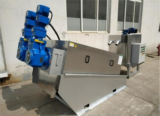 comprar Máquina de deshidratación de lodo de prensa de tornillo móvil apilada Máquina de prensa de lodo de acero inoxidable online manufacture