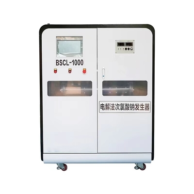 comprar Capacidad de tratamiento de agua 0-5000L/hora Generador de hipoclorito de sodio con célula electrolítica de membrana 6-8g/l de concentración online manufacture