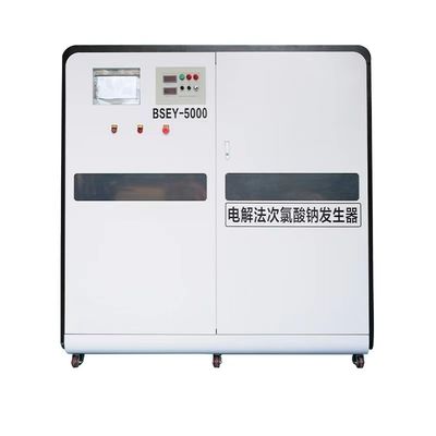 comprar Control automático eléctrico PLC  planta de hipoclorito de sodio para el tratamiento de agua Capacidad 0-5000L / hora Generador de tipo dividido Fabricación en línea