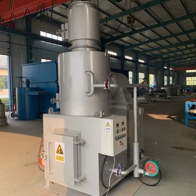 comprar Control automático eléctrico PLC  Incinerador de 50L/H para la quema sin humo de residuos médicos domésticos y animales domésticos Fabricación en línea