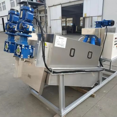 comprar Funcionamiento automático SUS304 máquina de prensado de tornillo de Volute apilada para tratamiento de aguas residuales de alimentos online manufacture