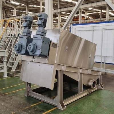 comprar Deshidratación de lodo Volute Presa de filtro de tornillo Máquina esencial para el tratamiento de aguas residuales y deshidratación online manufacture