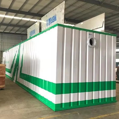 comprar Control automático eléctrico PLC Siemens Paquete Mbbr de acero inoxidable integrado Envasado en contenedores Planta de tratamiento de aguas residuales domésticas e industriales online manufacture