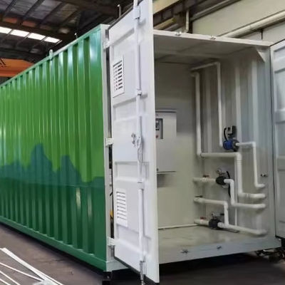 comprar 50/100/200m3/d MBR Biorreactor Containerized Plant de tratamiento de aguas residuales con control automático eléctrico PLC  Compact Design Fabricación en línea