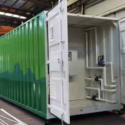 comprar 50/100/200m3/d MBR Biorreactor Containerized Plant de tratamiento de aguas residuales con control automático eléctrico PLC Siemens Compact Design online manufacture