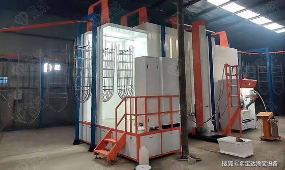 comprar Cuarto de revestimiento de polvo personalizable para piezas metálicas Muebles Componentes de automóviles Industrial Cuarto de pintura por rociado de polvo online manufacture