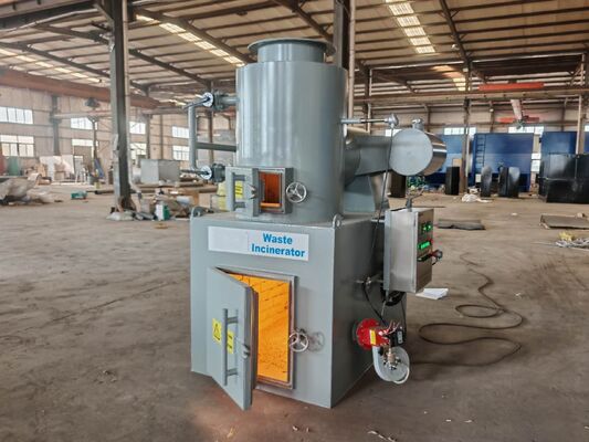 comprar Incinerador de Residuos Médicos con Voltaje de 380V/220V y Temperatura de Combustión de 850-1300°C para Tratamiento de Residuos Peligrosos Fabricación en línea