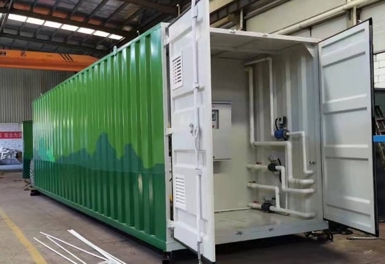 Sistema de tratamiento de agua móvil en contenedores Plantas de tratamiento de aguas residuales industriales automáticas