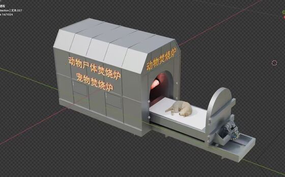 Incinerador de cadáveres de animales personalizable con control PLC para la eliminación de restos de animales ecológicos