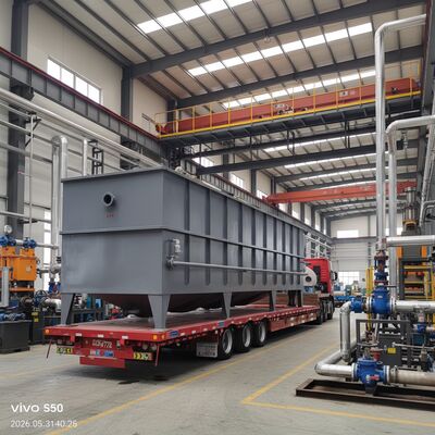 Sistema de tratamiento de aguas residuales de acero al carbono personalizado con eliminación de contaminantes del 95-99% para aguas residuales industriales