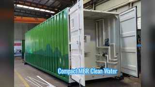 Tratamiento de aguas residuales de planta compacta MBR