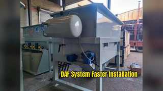 Instalación rápida del sistema DAF de dosificación química integrada