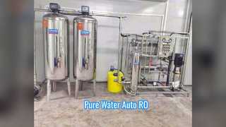 Filtración automática de RO de agua pura de acero inoxidable